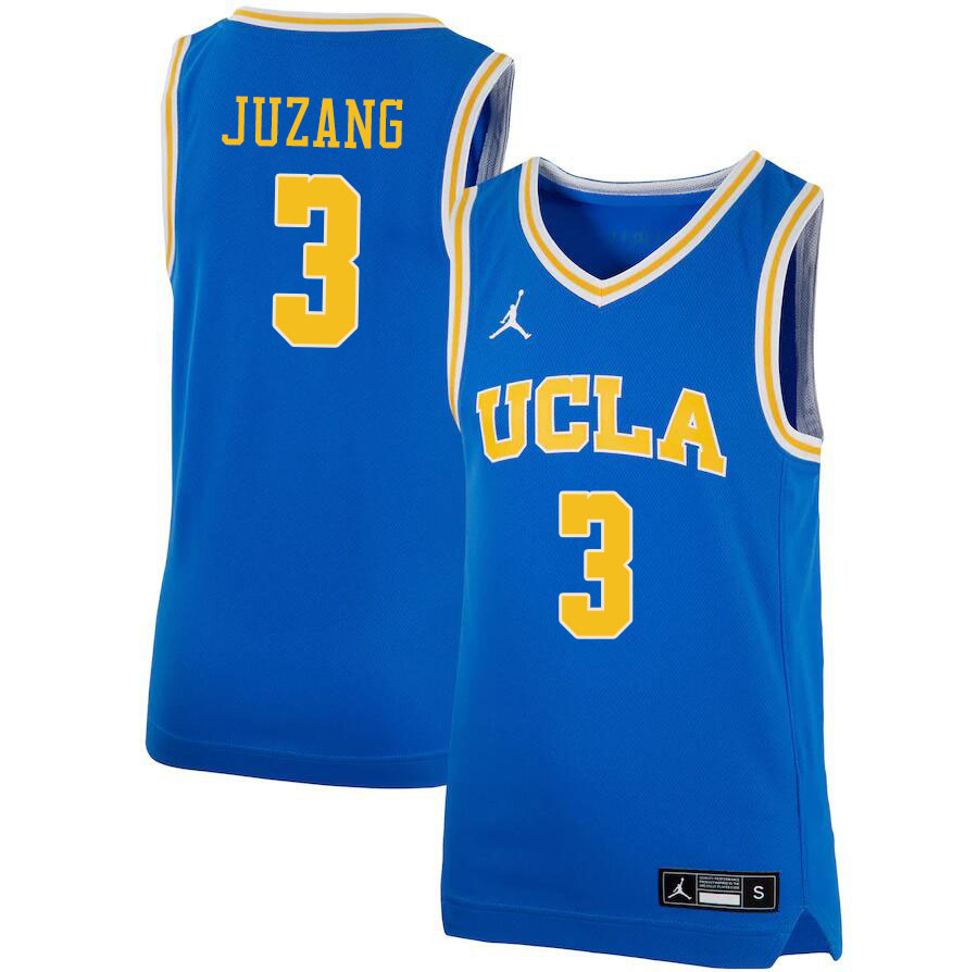 Jordan Brand Men #3 Johnny Juzang UCLA Bruins College Jerseys Sale-Blue - Click Image to Close